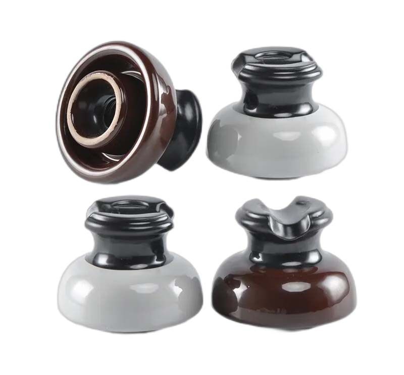 ELECTRIC PIN PORCELAIN INSULATOR 7  Black 23kV 11KN ANSI 56-1 High voltage Pin Type Porcelain Insulator